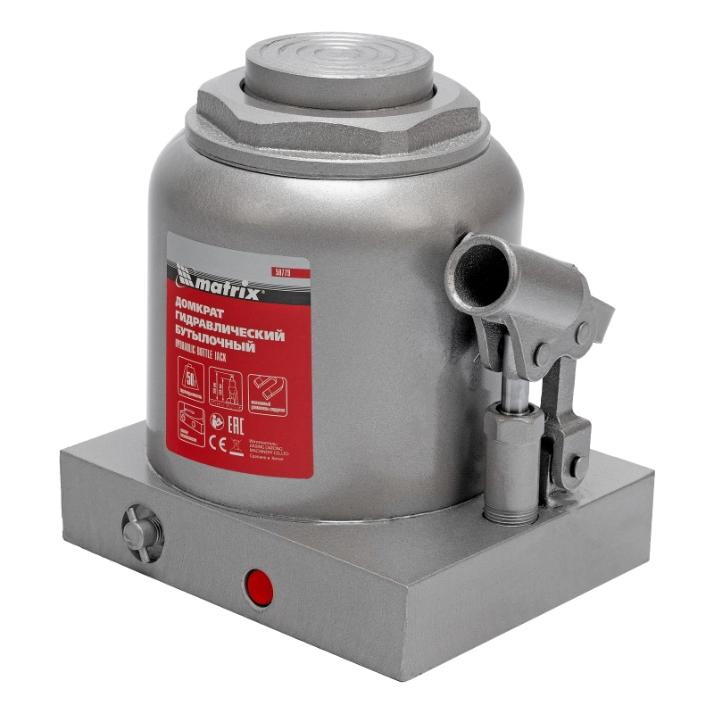 Домкрат гидравлический бутылочный, 50 т, h подъема 236-356 мм Matrix (50779)