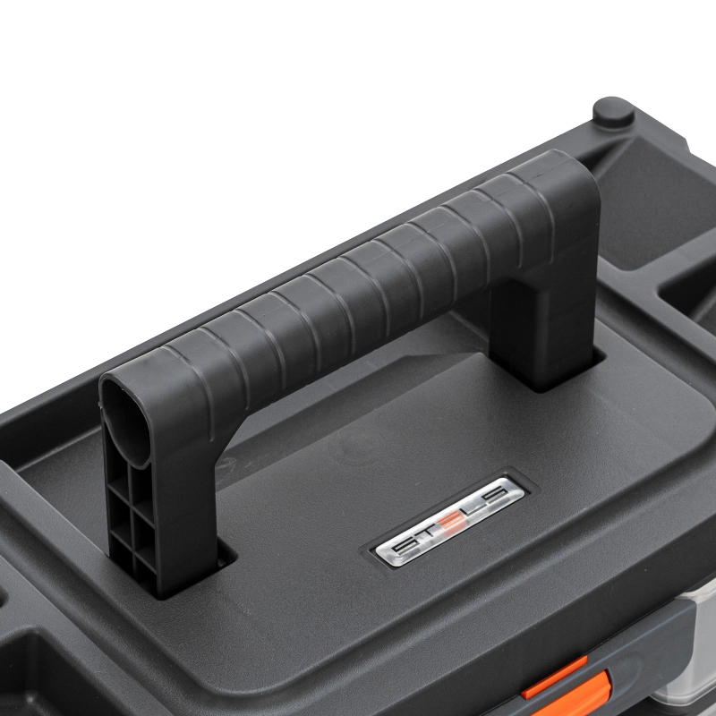 Органайзер для хранения с выдвижными лотками 310х150х260мм, 4 секции, пластик Stels (90728)