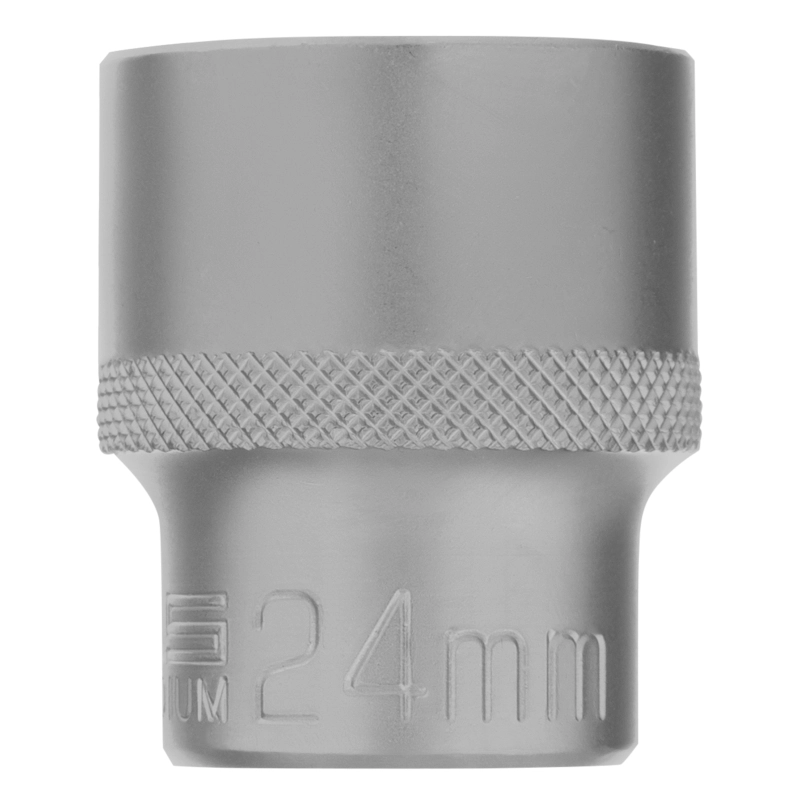 Головка торцевая, 24 мм, двенадцатигранная, CrV, под квадрат 1/2, хромированная Stels (13669)