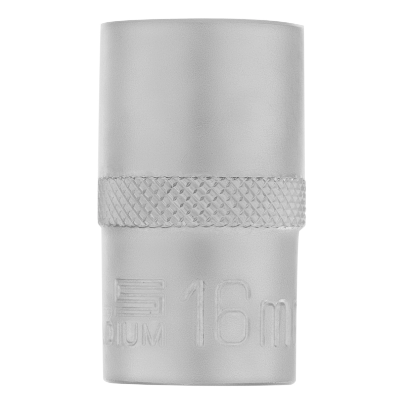 Головка торцевая, 16 мм, шестигранная, CrV, под квадрат 1/2 Stels (13827)