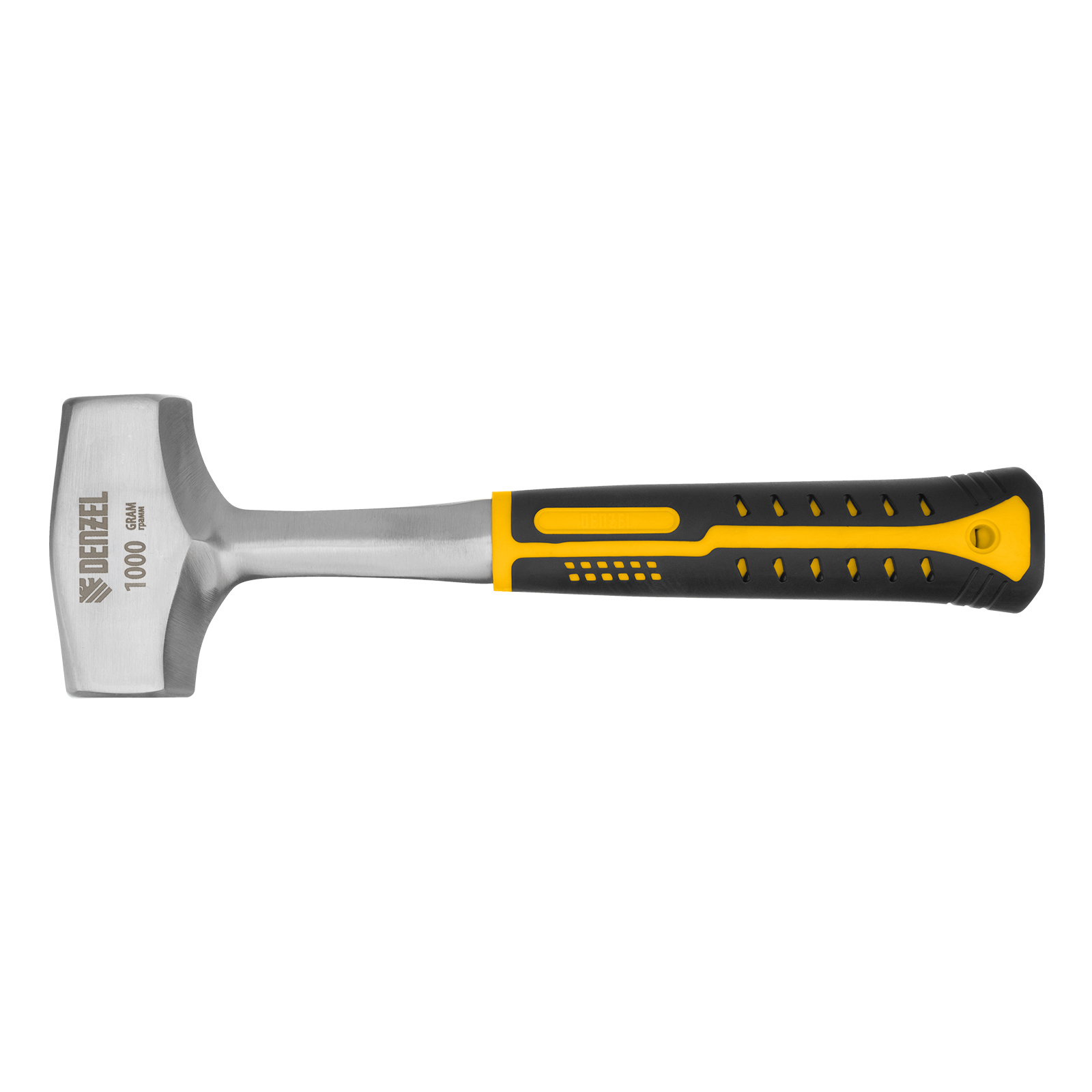 Кувалда 1 кг, цельнометаллическая, двухкомпонентная рукоятка Denzel (11011)