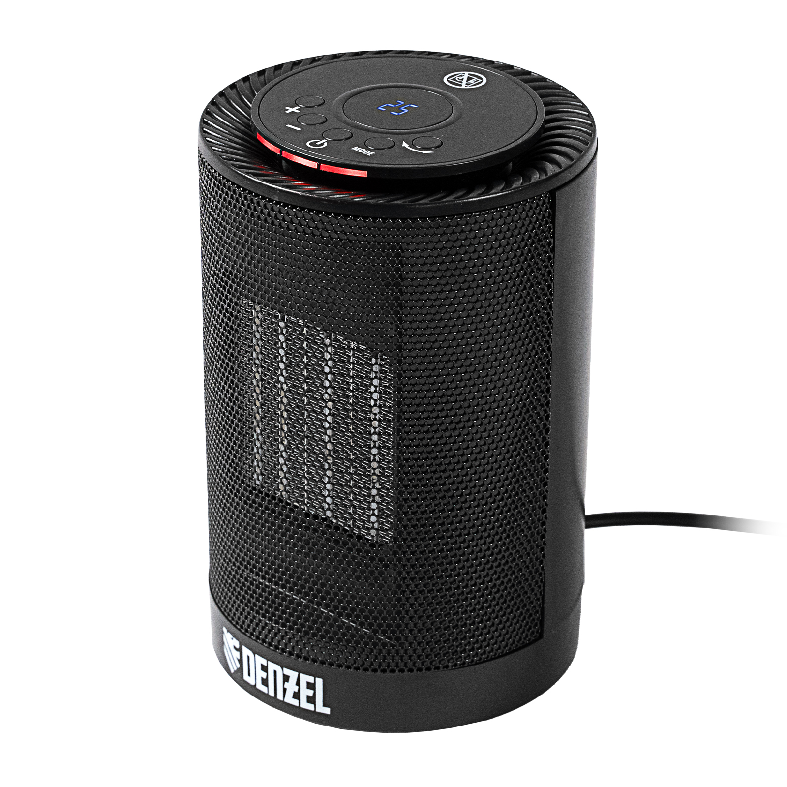 Тепловентилятор электрический керамический DTFC-1200, 3 режима, вентилятор, нагрев 600/1200 Вт Denzel (96418)