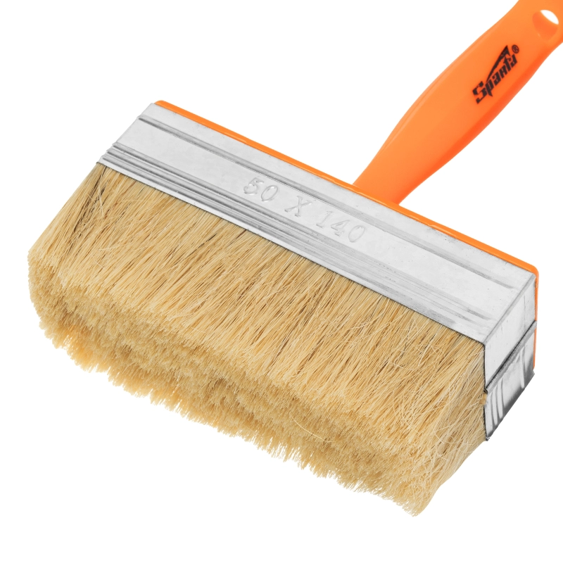 Кисть-ракля, 50х140 мм, натуральная щетина, пластмассовый корпус, пластмассовая ручка Sparta (841072)