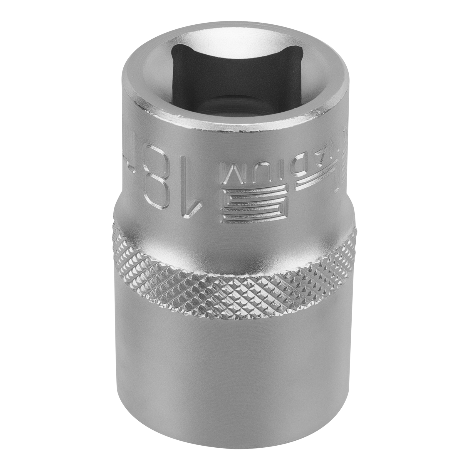 Головка торцевая, 18 мм, шестигранная, CrV, под квадрат 1/2 Stels (13829)