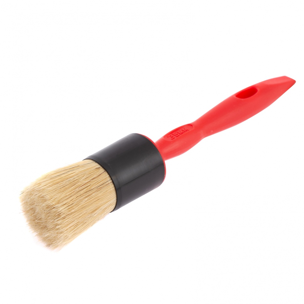 Кисть круглая №35, натуральная щетина, пластиковая ручка, Color line Matrix (83409)