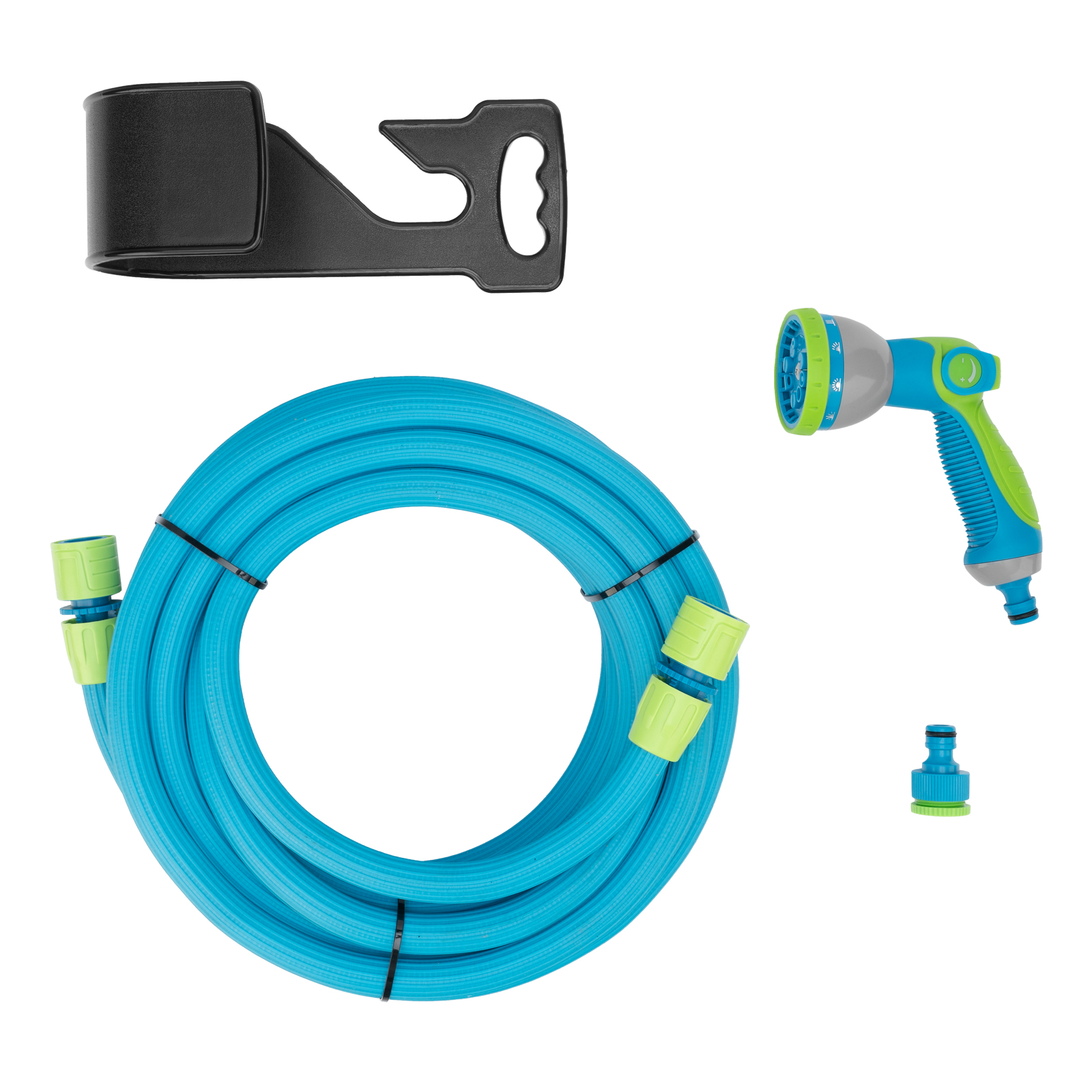 Набор поливочный, шланг 7,5-22,5м, пистолет 8 реж., чехол, подвес, LUXE Palisad (67671)
