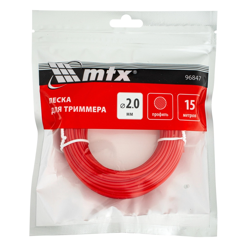 Леска для триммера круглая 2,0 мм х 15 м MTX (96847)