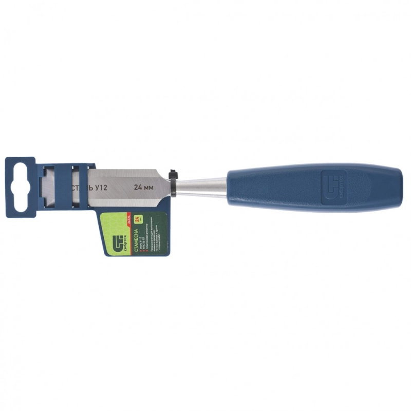 Стамеска, 24 мм, пластиковая рукоятка Сибртех (24724)