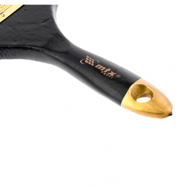 Кисть плоская "Профи" 4", натуральная щетина, деревянная ручка MTX (83155)