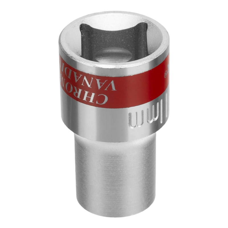 Головка торцевая, 11 мм, двенадцатигранная, CrV, под квадрат 1/2, хромированная Matrix (13682)