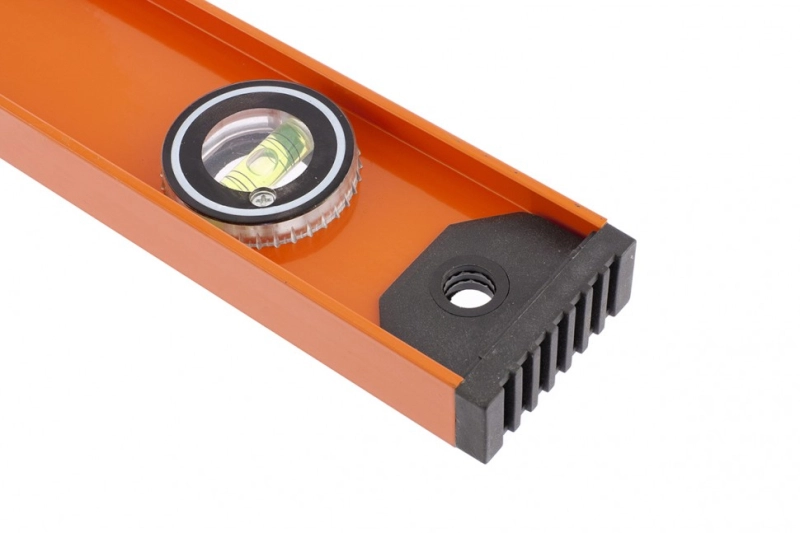 Уровень алюминиевый "Рельс", 600 мм, 3 глазка (1 поворотный) Sparta (34046)