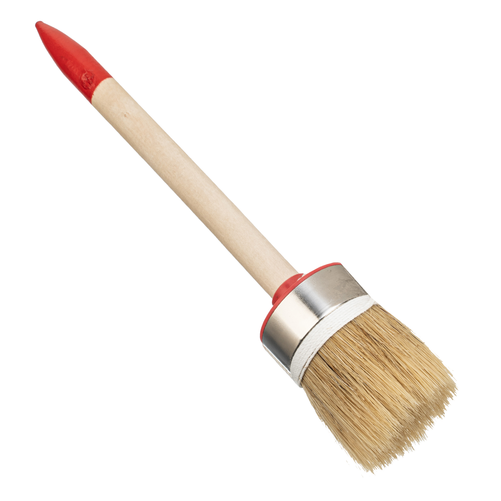 Кисть круглая, Профи №12 (45 мм) натуральная щетина, деревянная ручка MTX (82048)