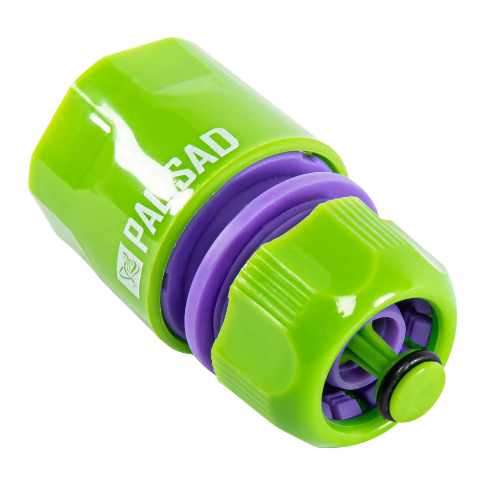 Соединитель пластмассовый, быстросъемный для шланга 1/2, аквастоп Palisad (66140)