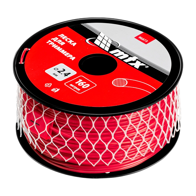 Леска для триммера круглая 2,4 мм х 160 м, на катушке MTX (96873)