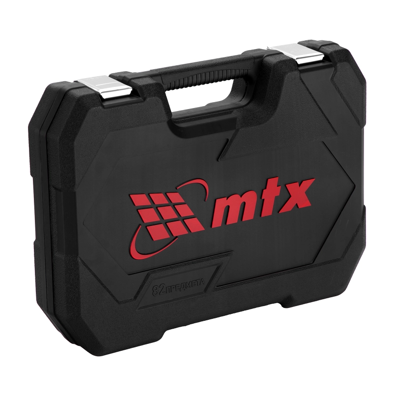 Набор инструментов, 1/2", 1/4", пластиковый кейс, 82 предмета MTX (13563)
