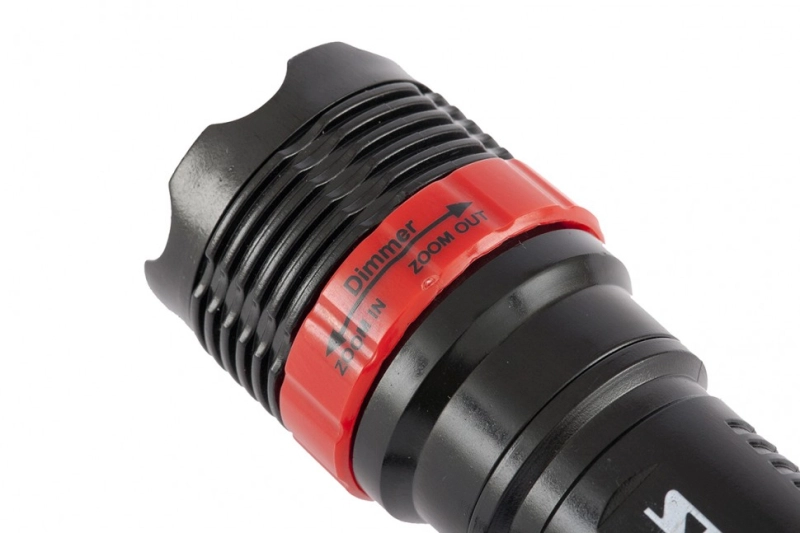 Фонарь бытовой, пластик, 1 W Led, ремешок, зум, 3 режима 100%-50%-строб, 3 х ААА Stern (90570)