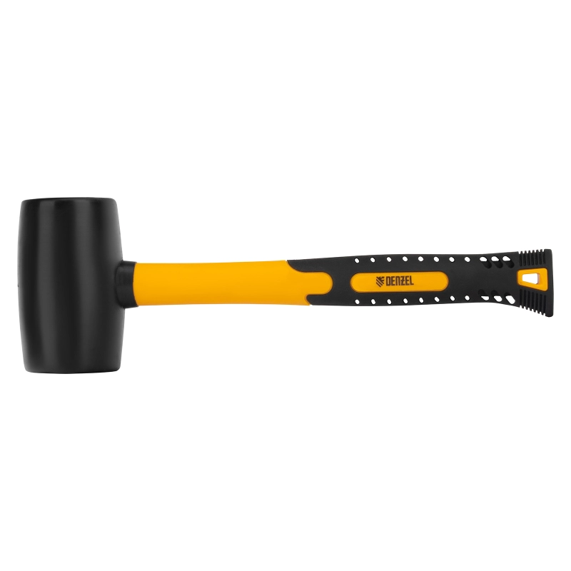 Киянка резиновая, 24 oz, черная резина, фибергласовая рукоятка Denzel (7711193)