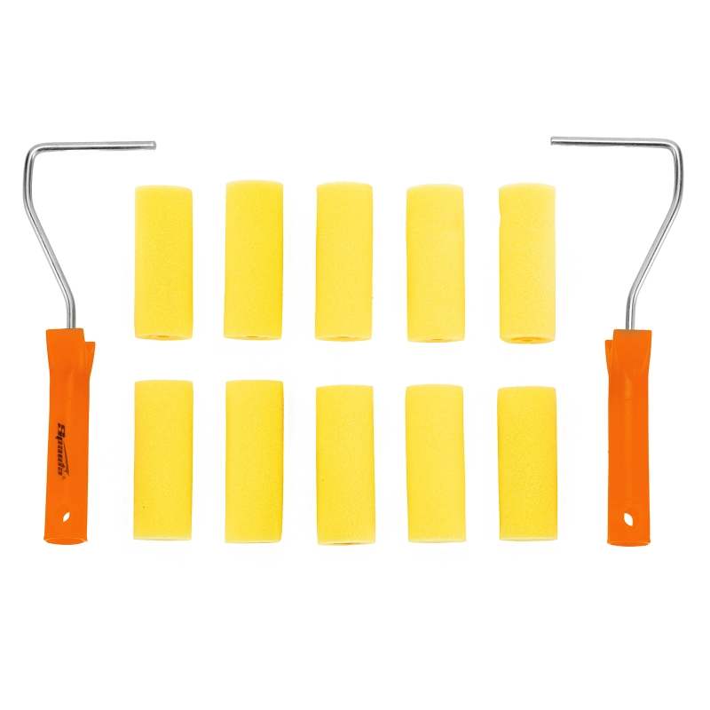 Набор мини-валиков "Поролон", 100 мм, D 35 мм, D ручки 6 мм, 10 шт, 2 бюгеля Sparta (802835)