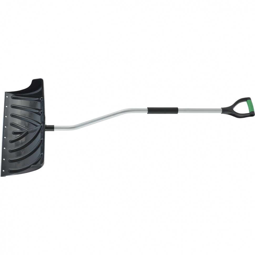 Лопата - движок для уборки снега пластиковая, 615 х 290 х 1520 мм, стальной черенок, Palisad (61569)