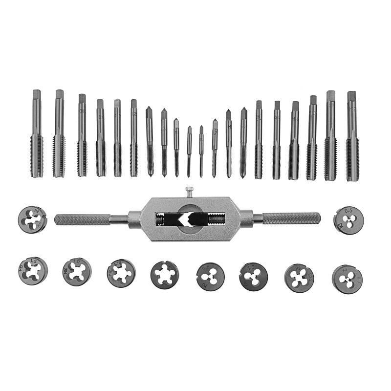 Набор метчиков и плашек М3-М12, 31 предмет Matrix (77337)