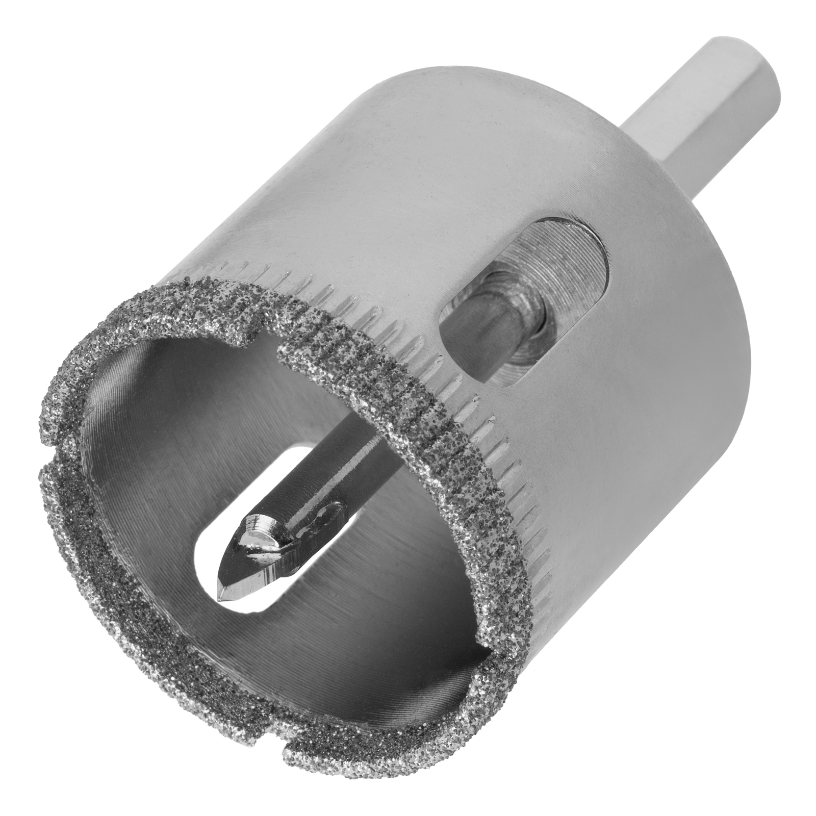 Сверло по керамической плитке и стеклу, 32 х 55 мм, шестигранный хвостовик, с центрующим сверлом Сибртех (72717)