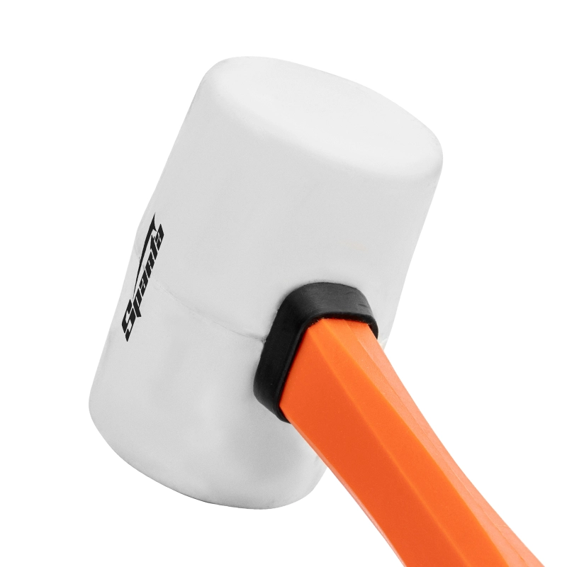 Киянка резиновая, 450 г, белая резина, фибергласовая рукоятка Sparta (11129)