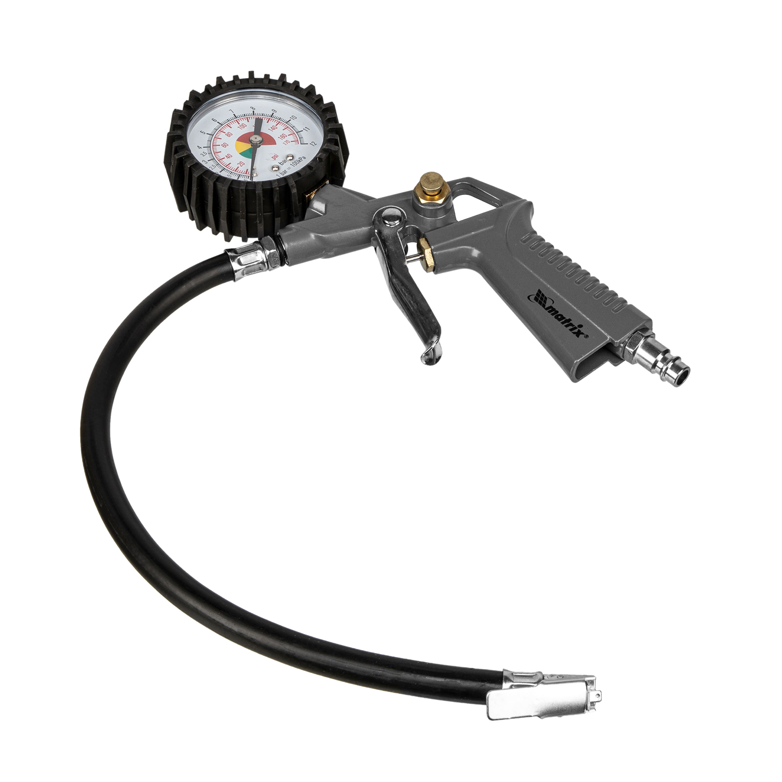 Набор пневмоинструмента, 5 предметов, быстросъемное соединение, краскораспылитель с нижним бачком Matrix (57302)