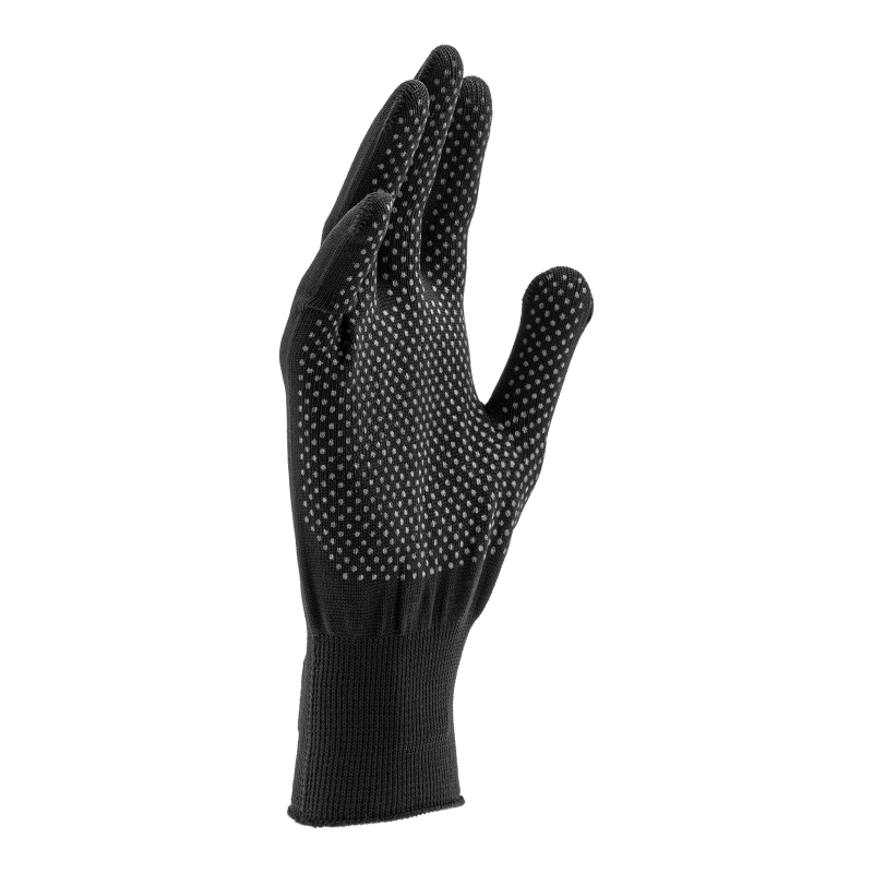 Перчатки Нейлон, ПВХ точка, 13 класс, черные, XL (67848)