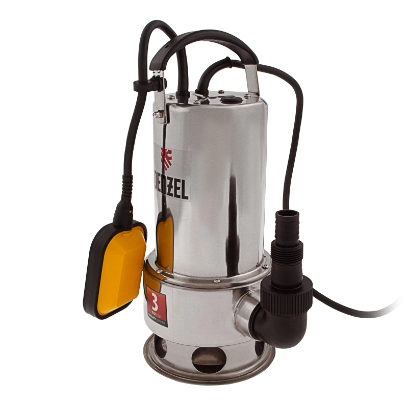 Дренажный насос DP1100X, 1100 Вт, подъем 11 м, 15500 л/ч Denzel (97224)