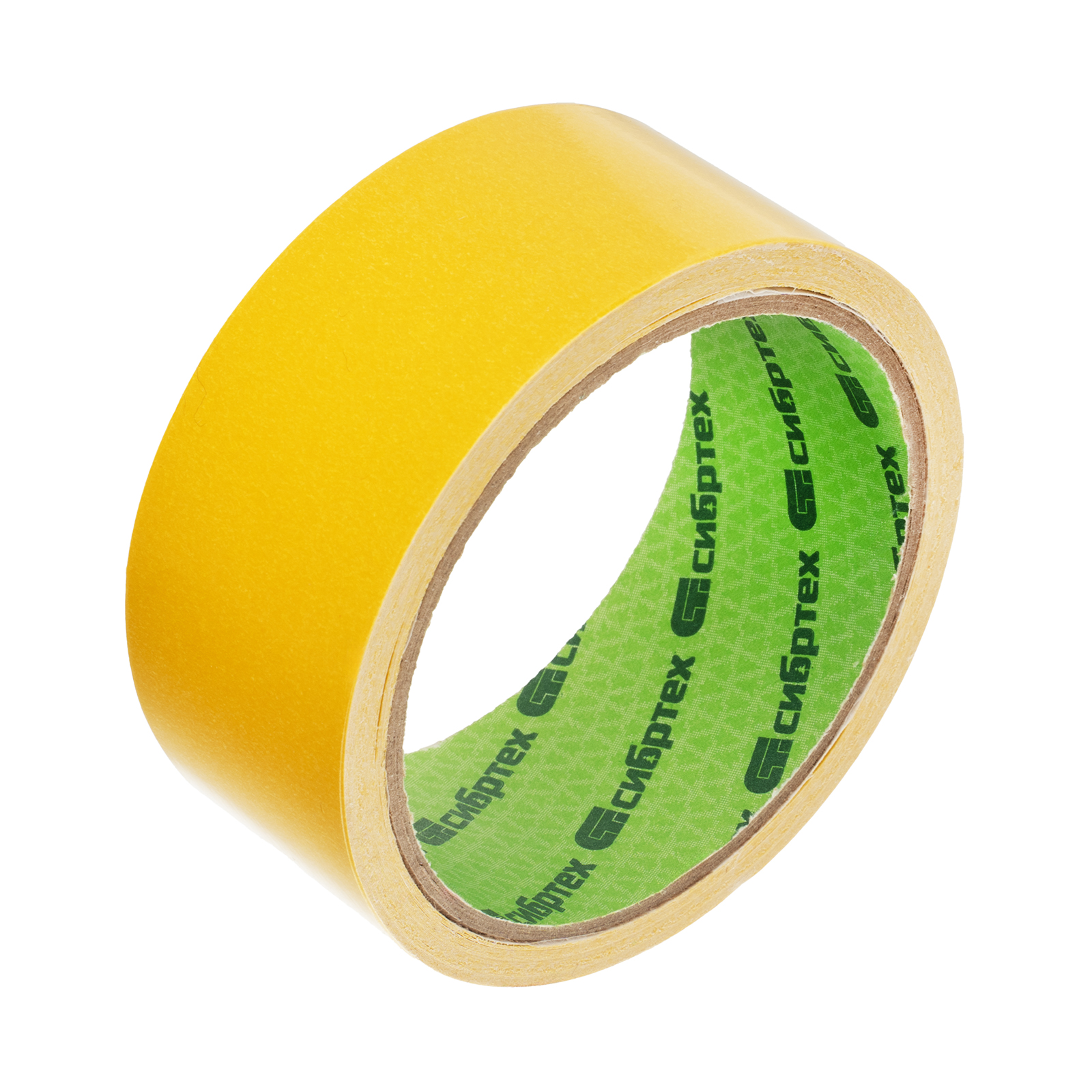 Лента клейкая двусторонняя, 38 мм х 10 м, на полипропиленовой основе Сибртех (88806)