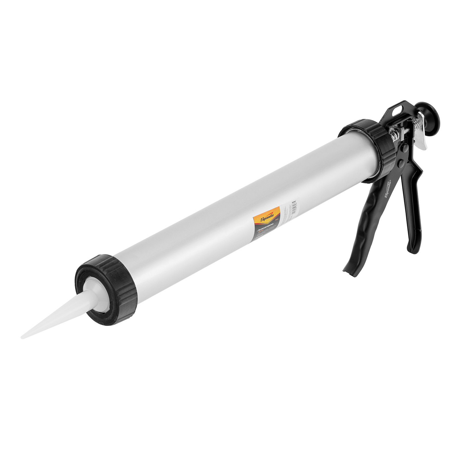 Пистолет для герметика, 750 мл, "закрытый", алюминиевый корпус, круглый шток 8 мм Sparta (886485)