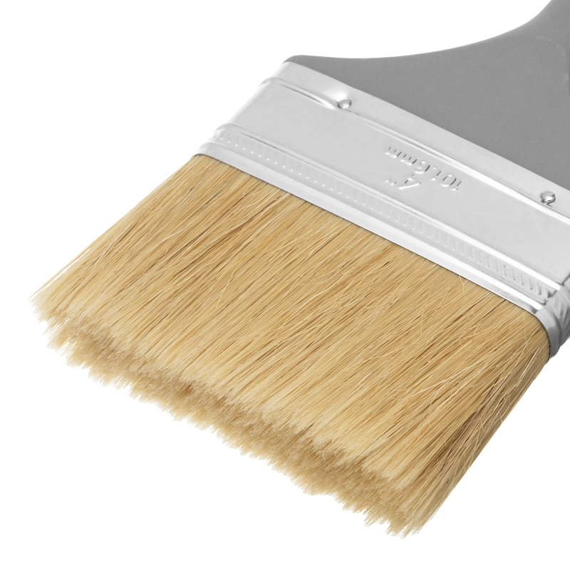 Кисть плоская "Евро" 4", натуральная щетина, пластмассовая ручка MTX (83067)