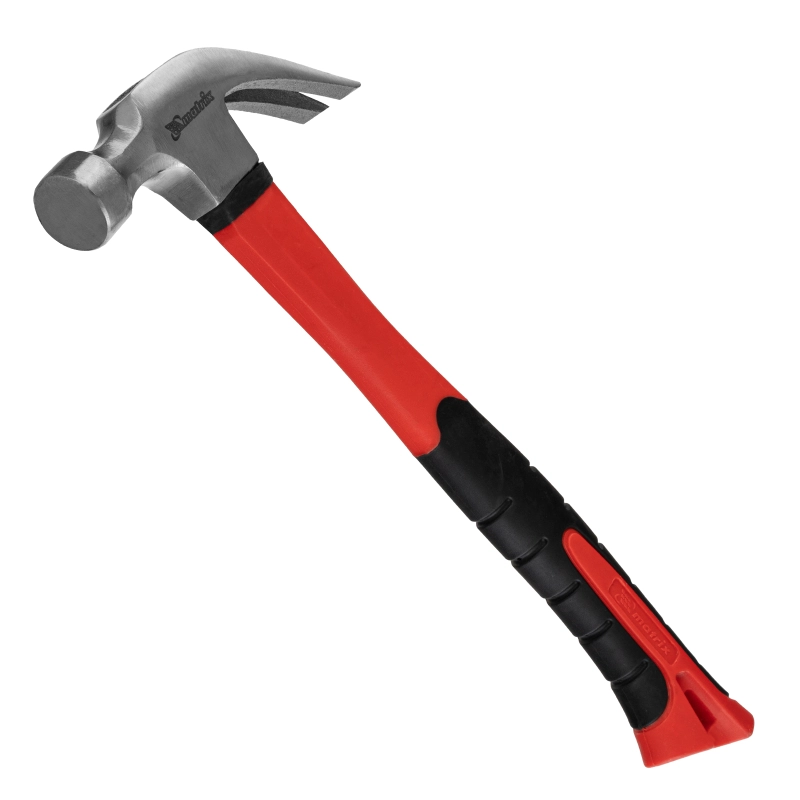 Молоток-гвоздодер optimal, 450 г, фибергласовая обрезиненная рукоятка Matrix (10456)