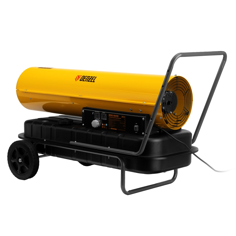 Дизельная тепловая пушка DHG-50, 50 кВт, 1100 м3/ч, прямой нагрев Denzel (96486)