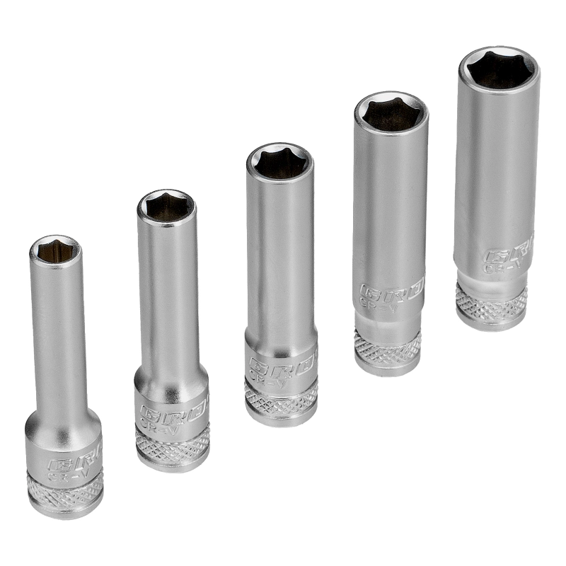 Набор инструментов, 1/4", 1/2", CrV, 120 зубьев, 76 предметов Gross (14156)
