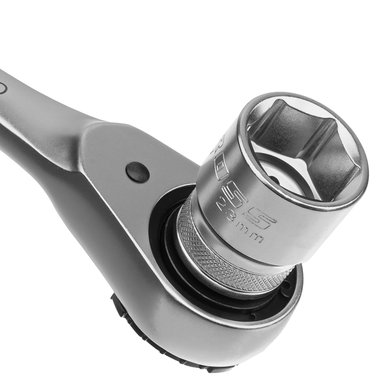 Набор торцевых головок, трещотка 120 зубьев, 1/2", 1/4", CrV, 41 предмет Gross (14143)