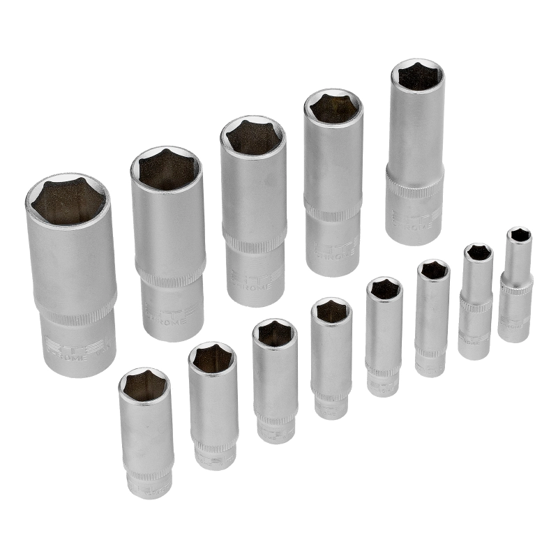 Набор инструментов 1/2", 1/4", CrV, 12 гранные головки, пластиковый кейс, 109 предмета Stels (14122)