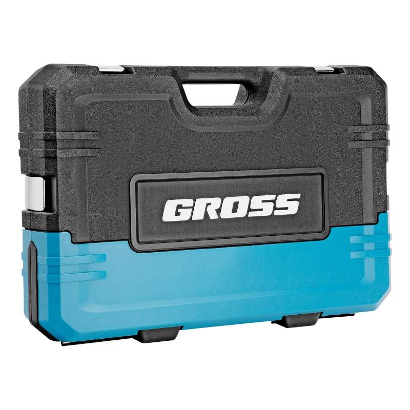 Набор инструментов, 1/2", 3/8", 1/4", CrV, 120 зубьев, 216 предметов Gross (14157)