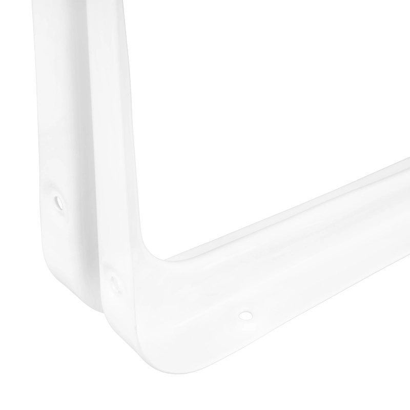 Кронштейн угловой с ребром, 400 х 450 мм, белый Сибртех (94020)