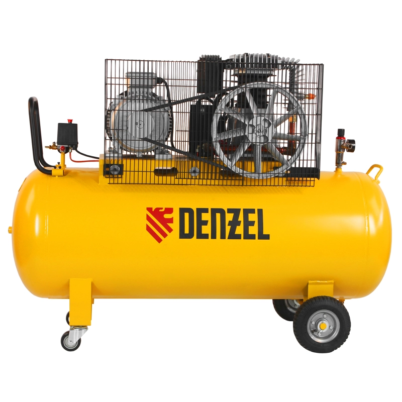 Компрессор воздушный, ременный привод BCI5500-T/270, 5.5 кВт, 270 литров, 850 л/мин Denzel (58129)
