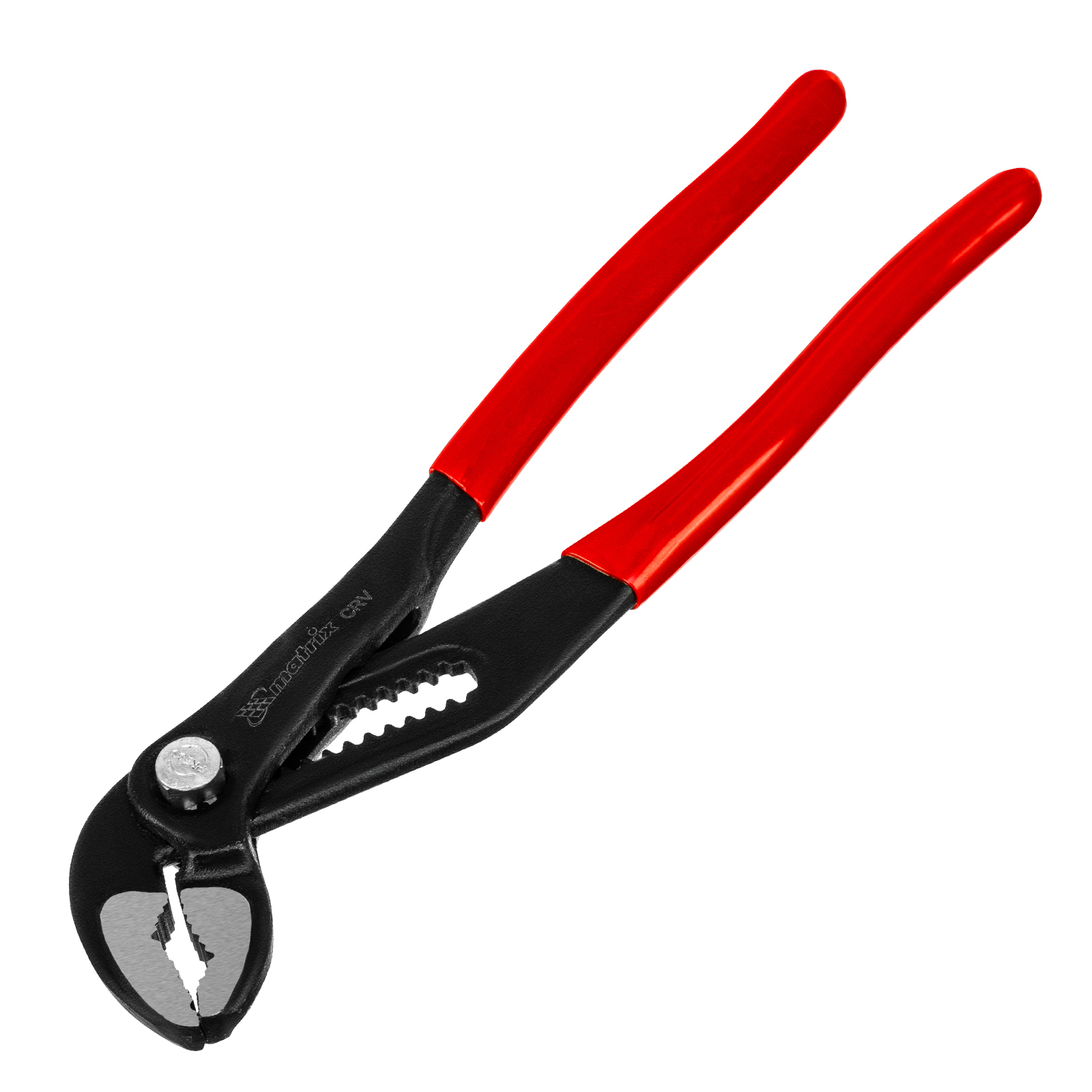 Клещи переставные 250 мм, кнопочный механизм, хром-ванадий, обливные рукоятки Matrix (17926)