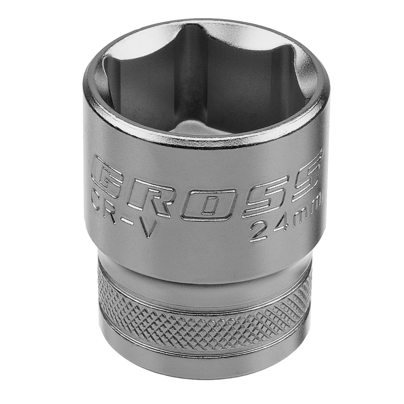 Набор торцевых головок, трещотка 120 зубьев, 1/2", 1/4", CrV, 41 предмет Gross (14143)