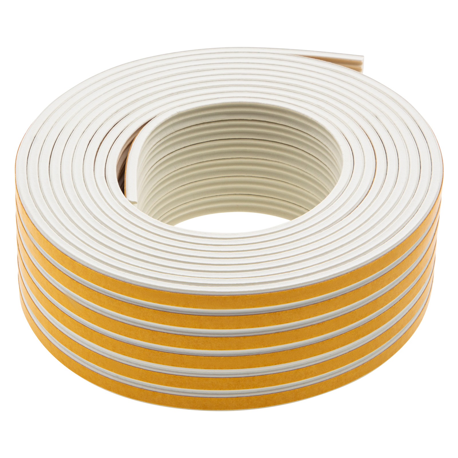 Уплотнитель резиновый, 24 м, профиль "E", белый Сибртех (88905)