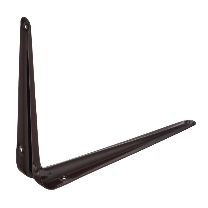 Кронштейн угловой с ребром, 175 х 225 мм, коричневый Сибртех (94025)