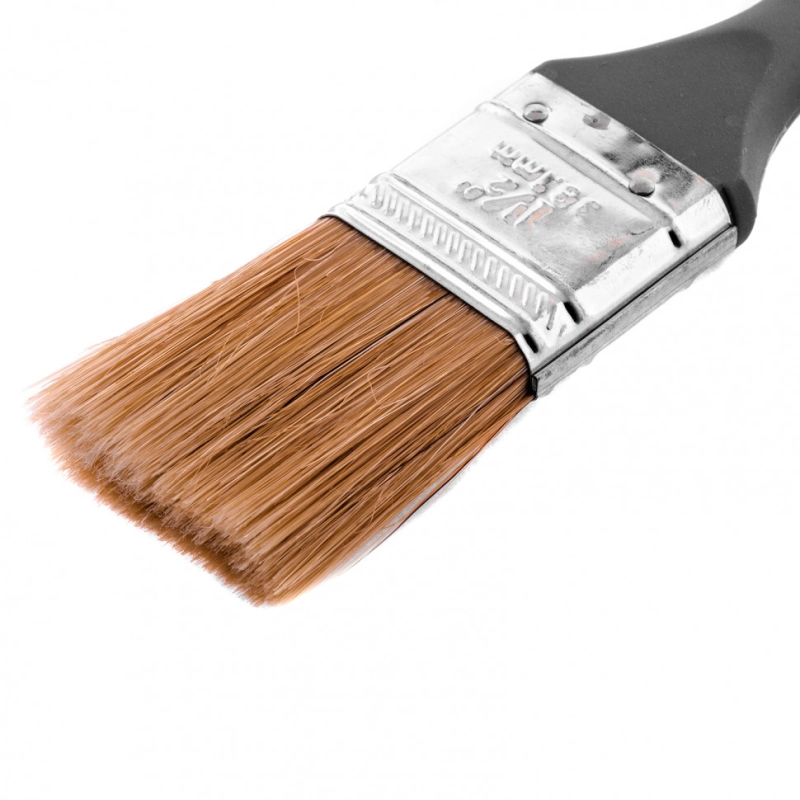 Кисть плоская "Евро" 1.5", натуральная щетина, пластмассовая ручка MTX (83062)