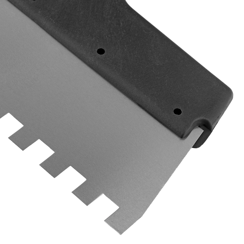 Шпатель из нержавеющей стали, 250 мм, зуб 10 х 10 мм, пластмассовая ручка Sparta (85129)