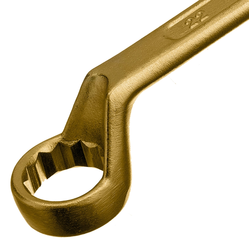 Ключ накидной, 20 х 22 мм, желтый цинк Сибртех (14630)