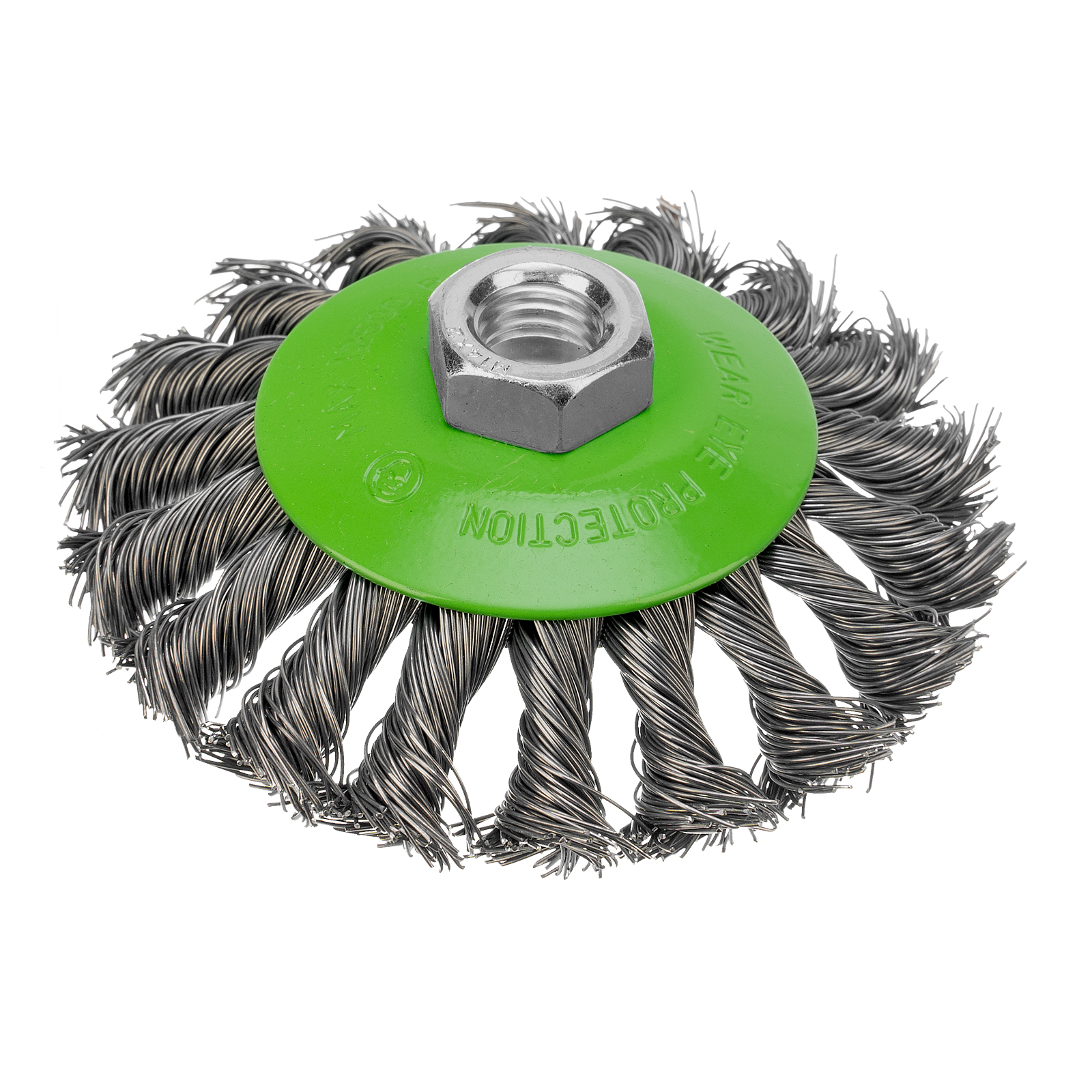 Щетка для УШМ, 100 мм, М14, "тарелка", крученая металлическая проволока Сибртех (746097)