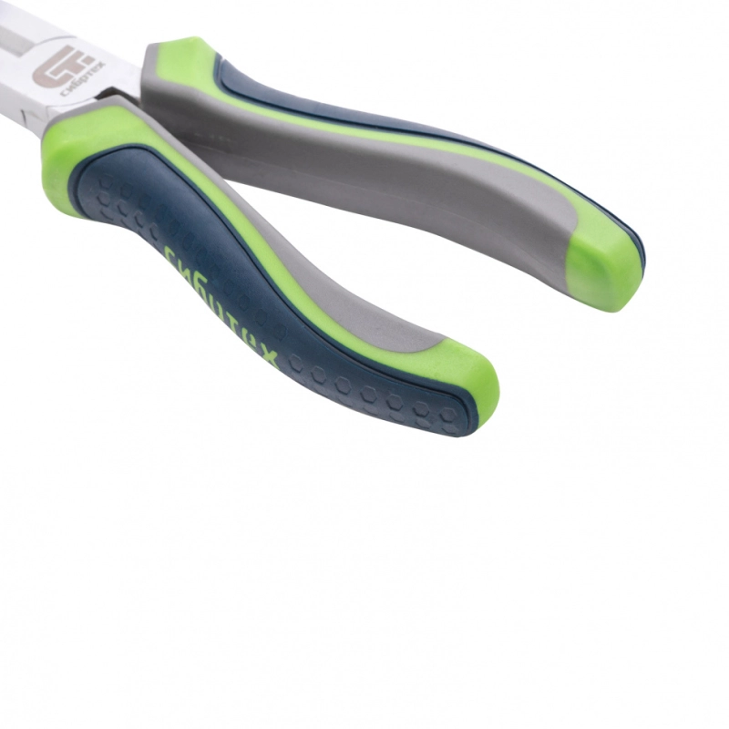 Длинногубцы прямые, 180 мм, трехкомпонентные рукоятки Сибртех (17114)