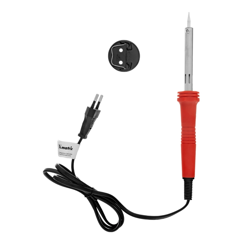 Паяльник, пластик ABS с пониженной теплопроводностью, медный наконечник с долговечным покрытием, 220 В, 60 W Matrix (913036)